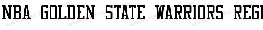 NBA Golden State Warriors Regular字体转换